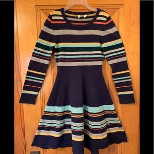 Moth multicolored striped sweater dress
